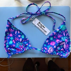 Bright swimwear triangle maria top